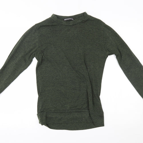Misspap Womens Green   Pullover Jumper Size M