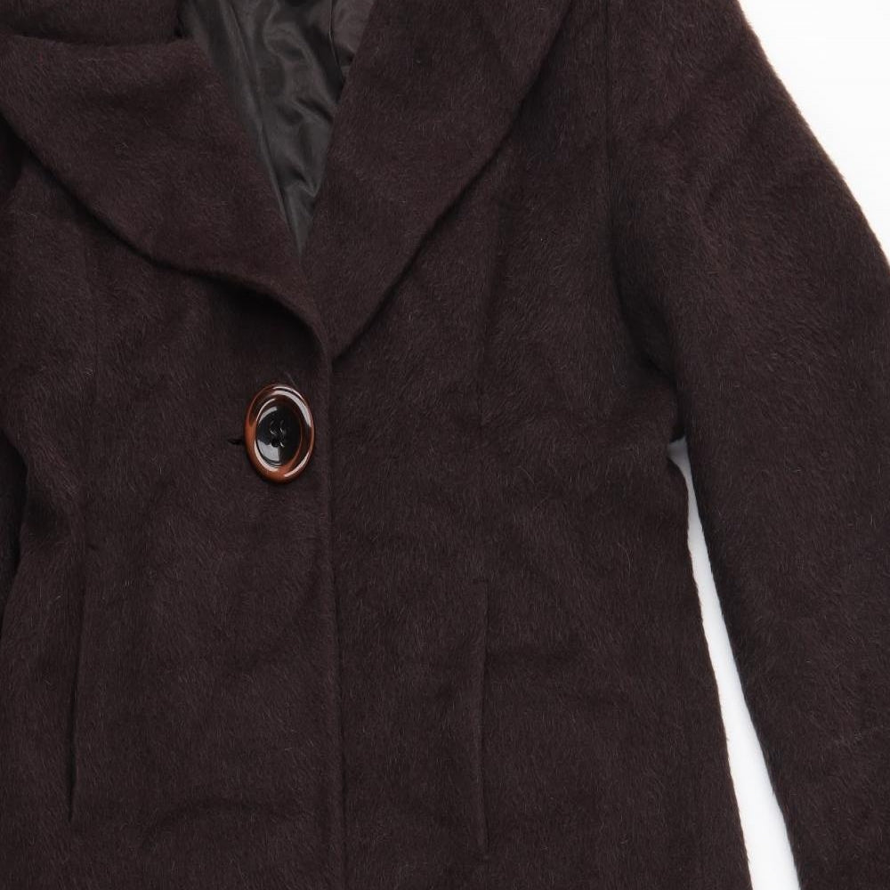 Planet Womens Brown   Overcoat Coat Size 18