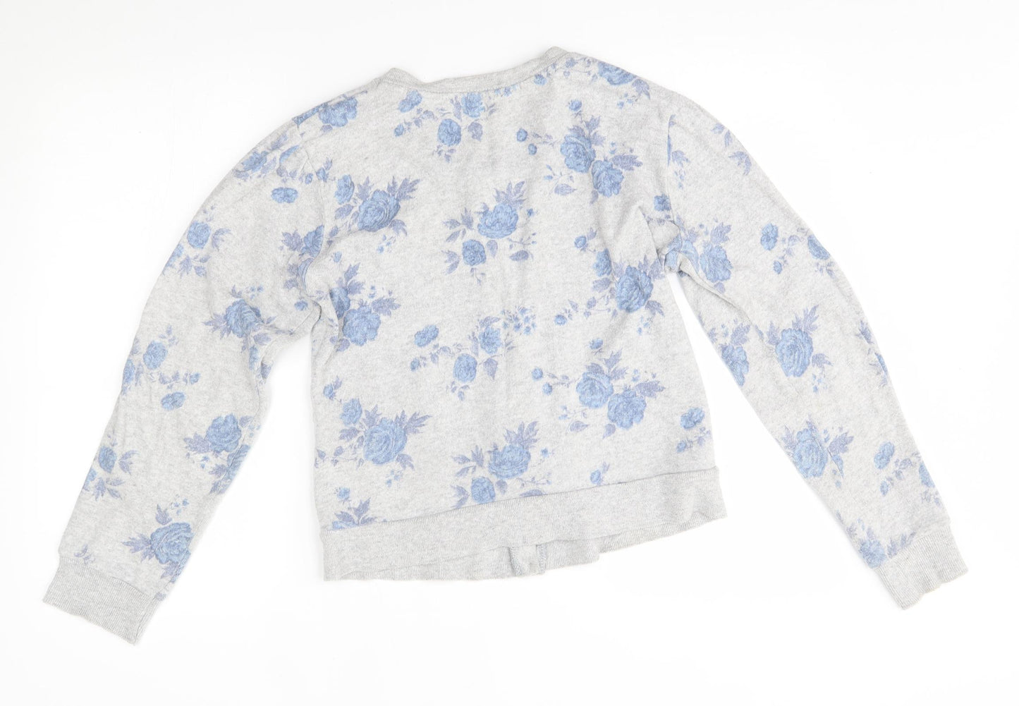 Atmosphere Womens Grey Floral  Cardigan Jumper Size 16