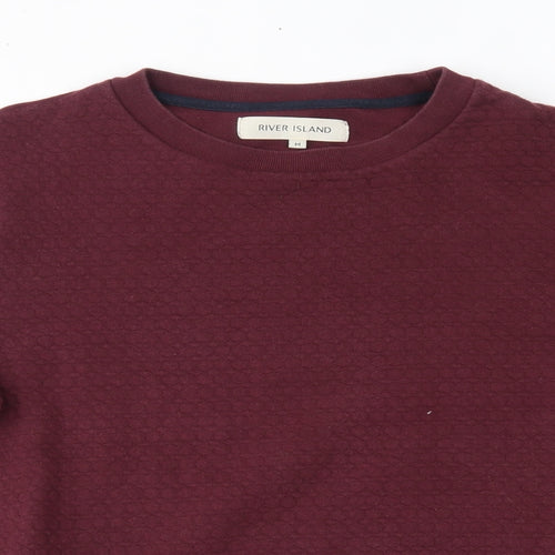 River Island Womens Red   Pullover Jumper Size M