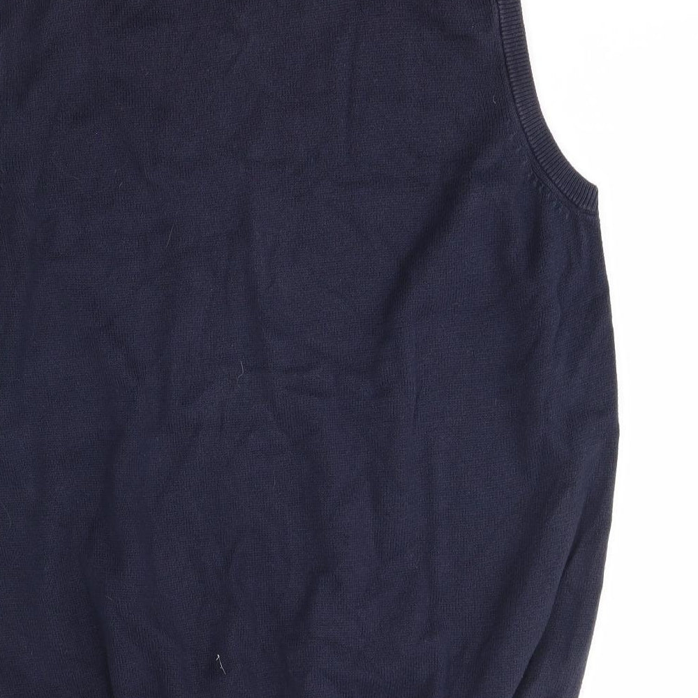 Maine Mens Blue   Vest Jumper Size M