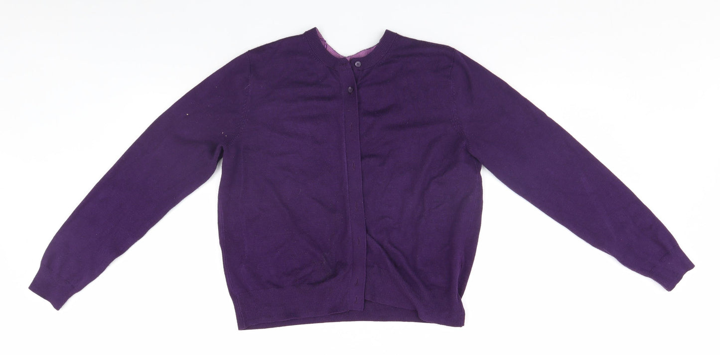 Marks and Spencer Womens Blue   Cardigan Jumper Size 14