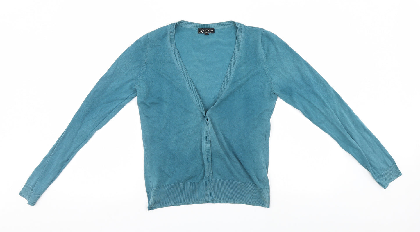 New Look Womens Blue   Cardigan Jumper Size 12