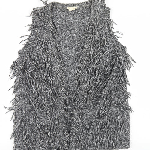 H&M Womens Grey   Vest Jumper Size 6