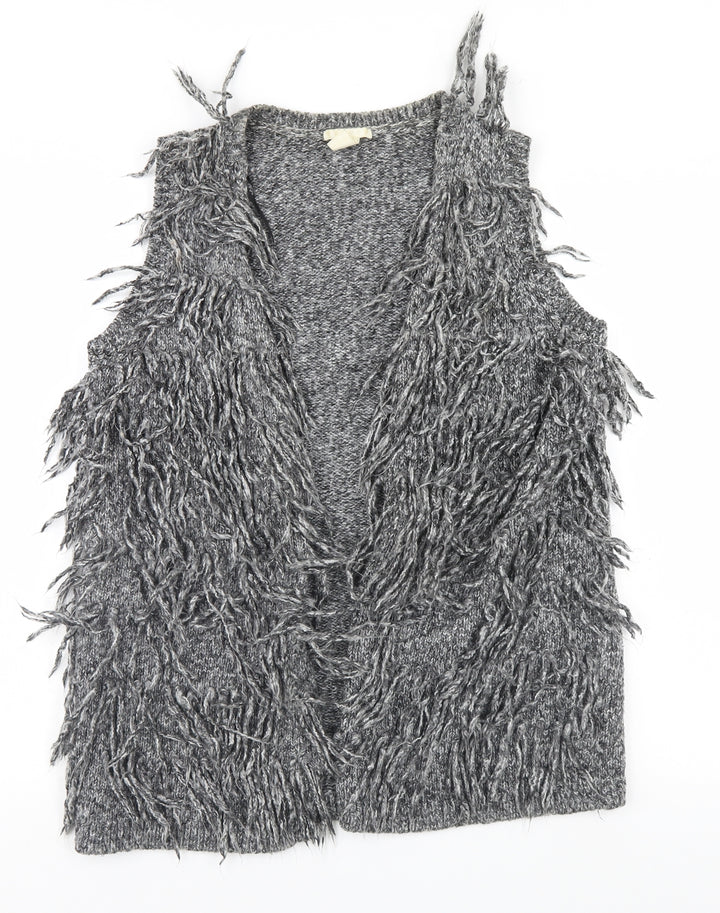 H&M Womens Grey Vest Jumper Size 6