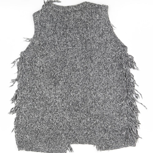 H&M Womens Grey   Vest Jumper Size 6