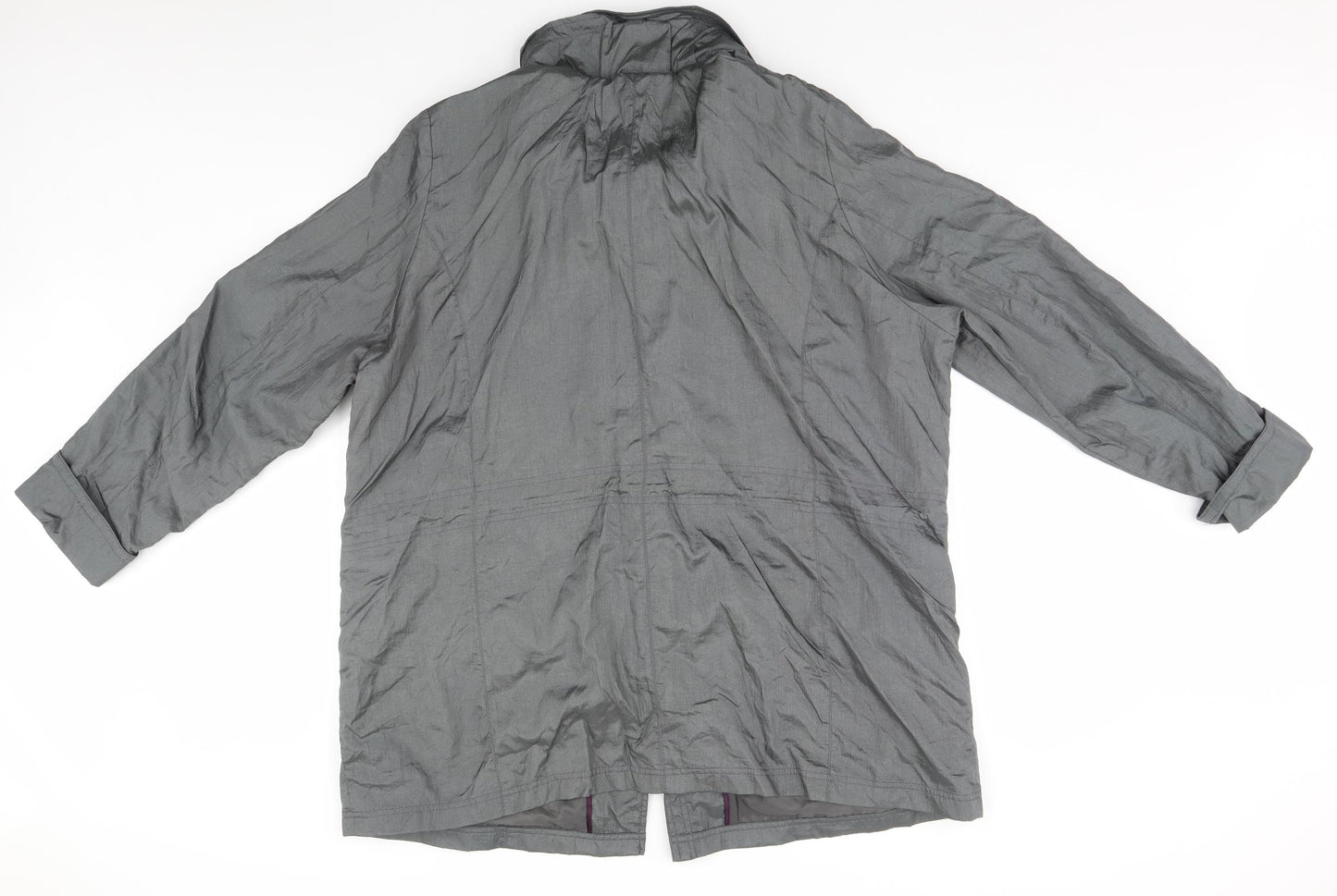 BM Womens Grey   Rain Coat Coat Size 24