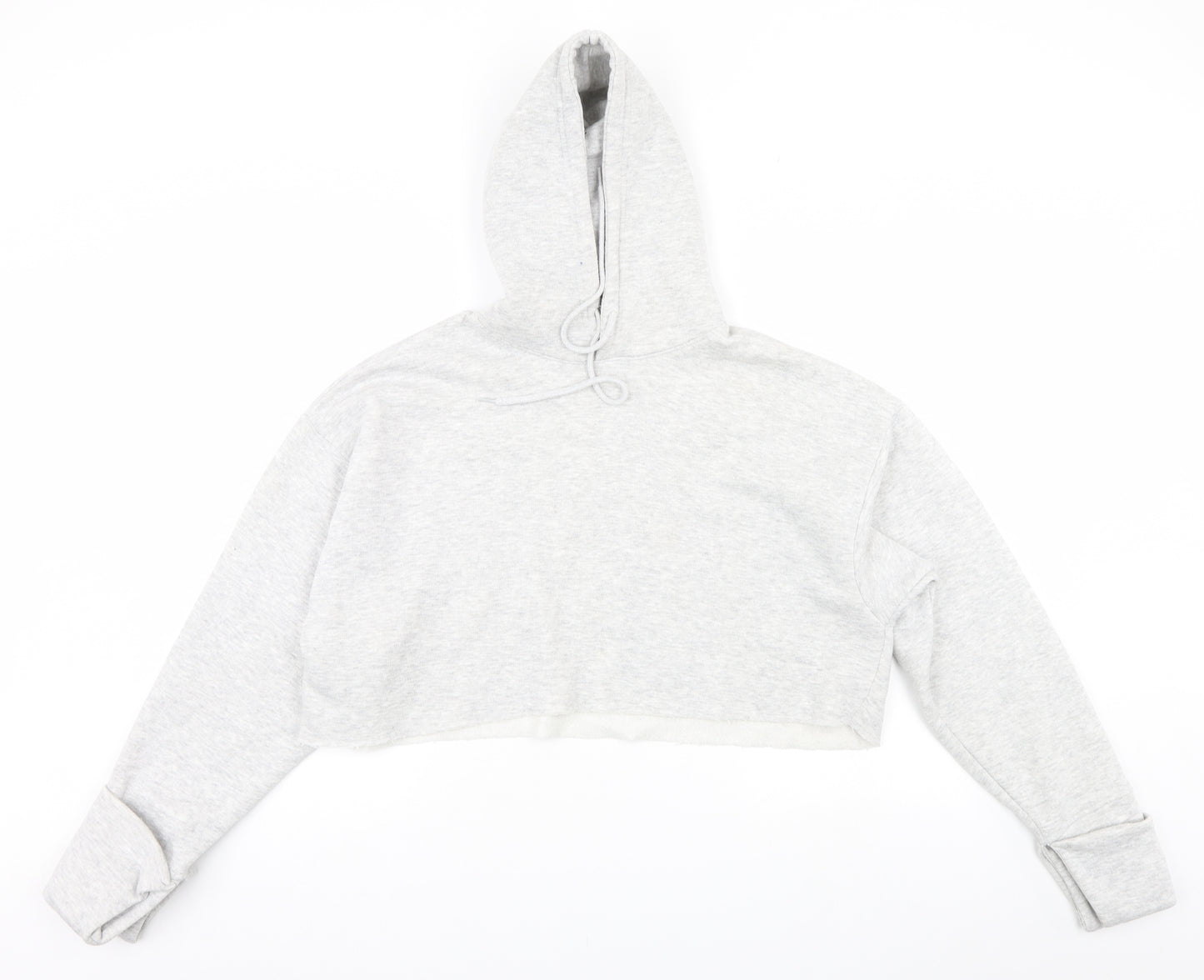 PRETTYLITTLETHING Womens White   Pullover Hoodie Size S
