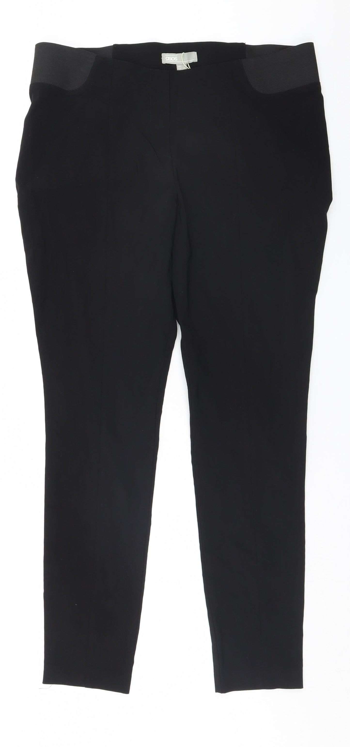 ASOS Womens Black   Trousers  Size 10 L26 in