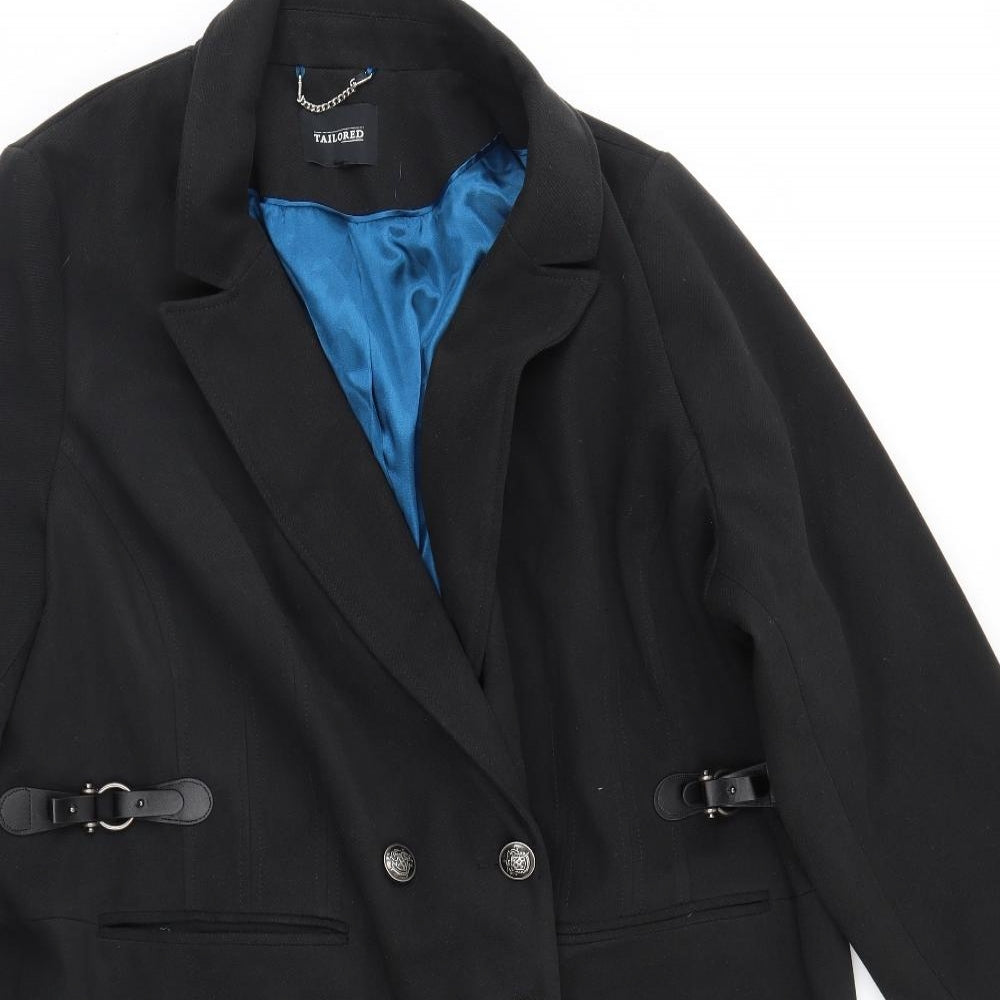Preworn Womens Black   Overcoat Coat