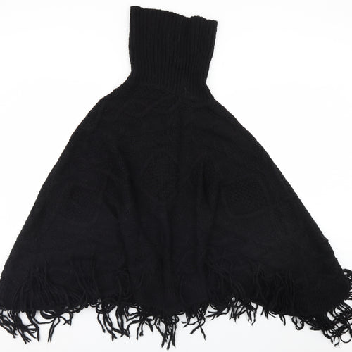 NEXT Womens Black   Overcoat Poncho Size M