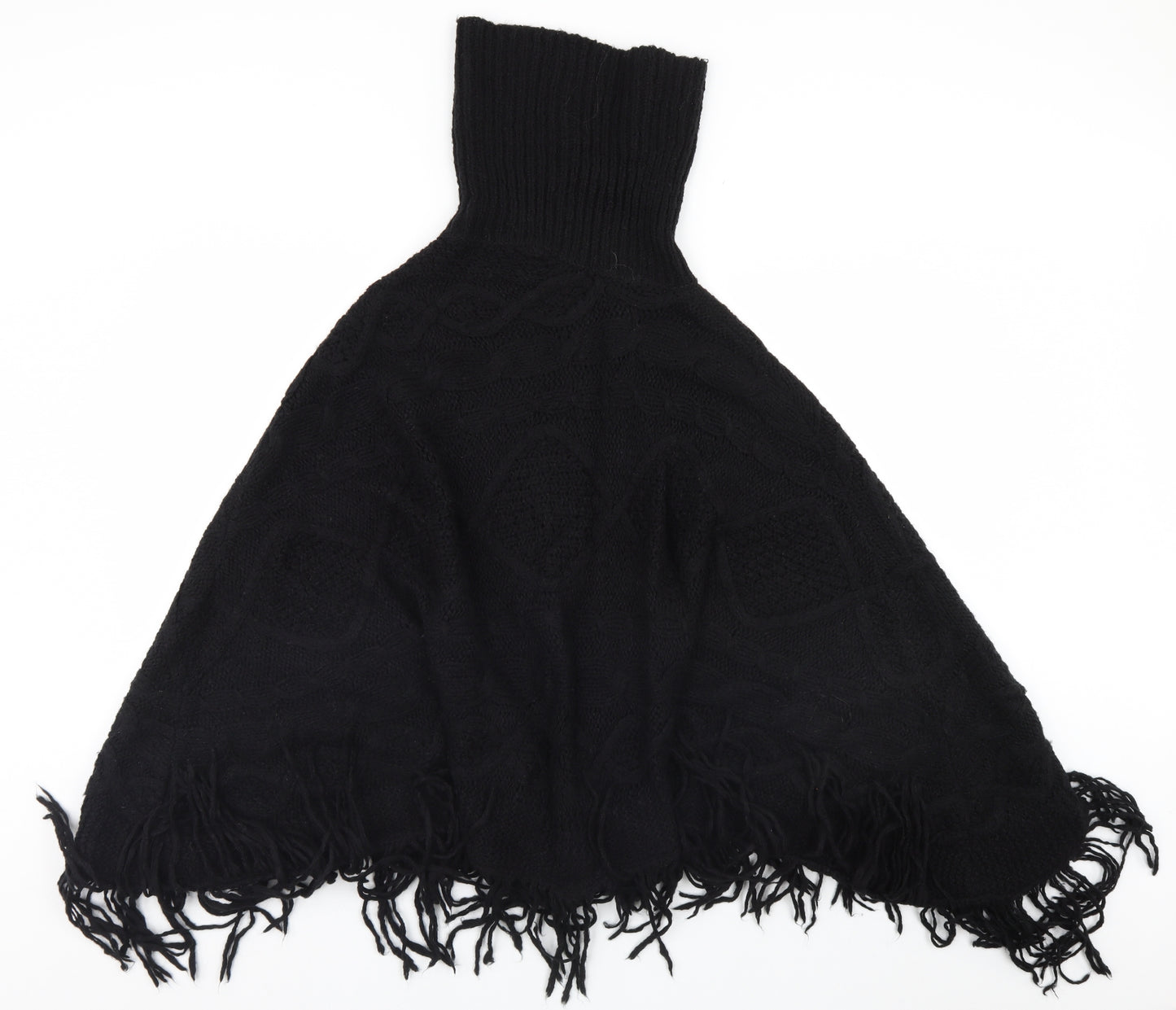NEXT Womens Black   Overcoat Poncho Size M
