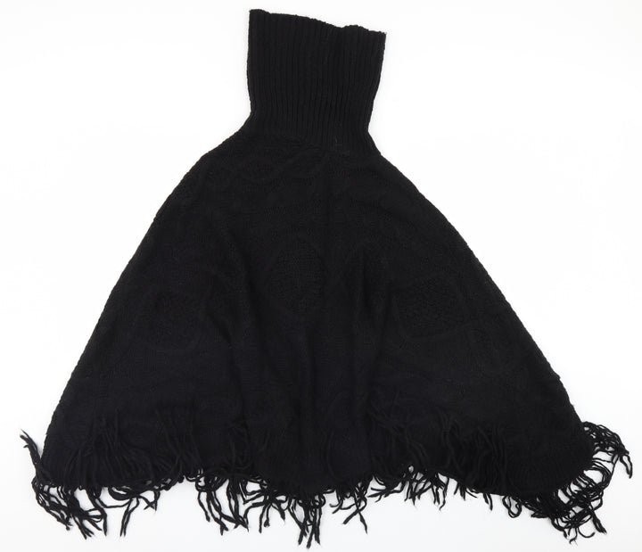 NEXT Womens Black   Overcoat Poncho Size M