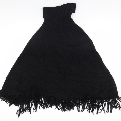 NEXT Womens Black   Overcoat Poncho Size M