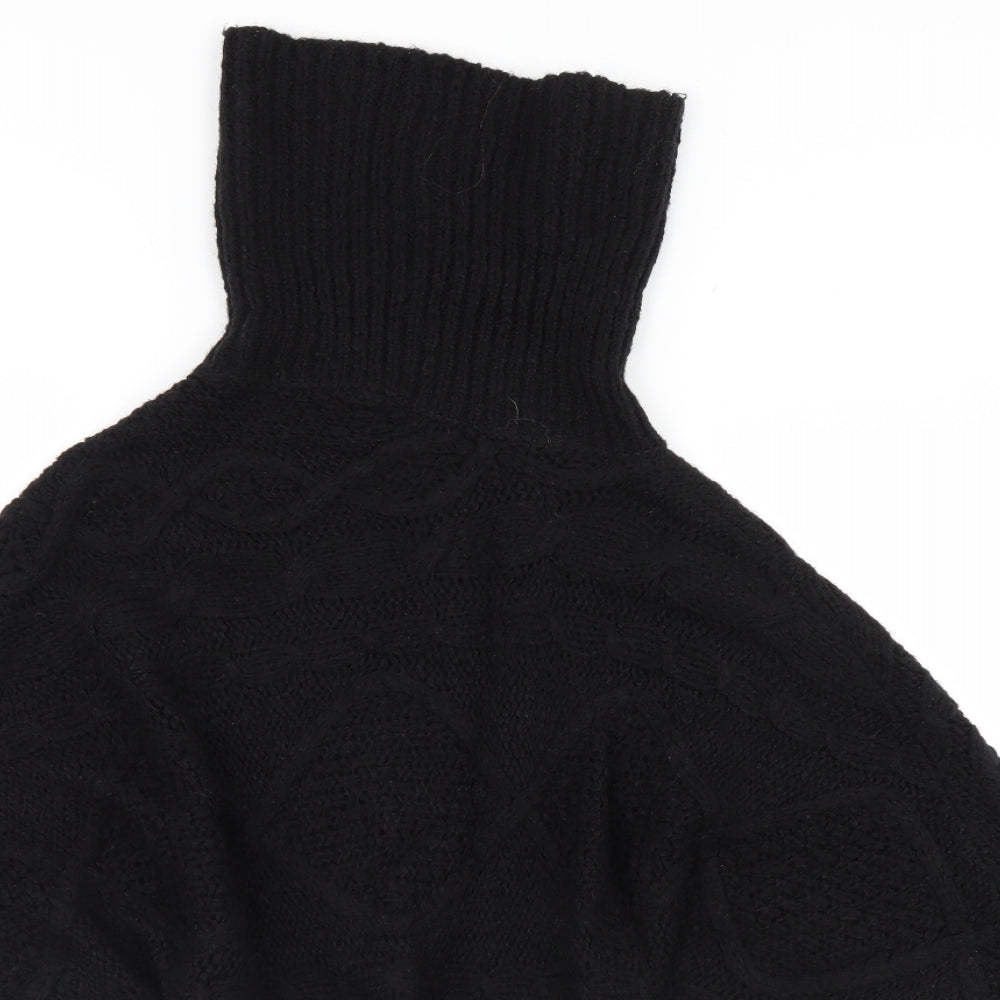 NEXT Womens Black   Overcoat Poncho Size M