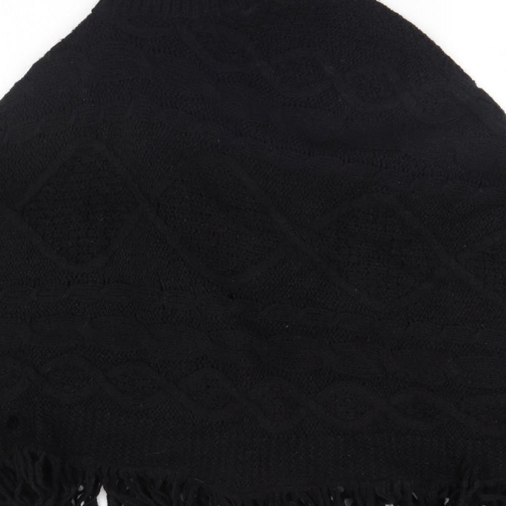 NEXT Womens Black   Overcoat Poncho Size M