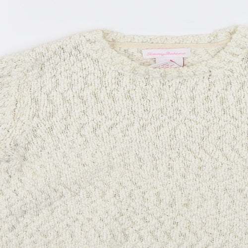 Tommy Bahama Girls White   Pullover Jumper Size 13-14 Years
