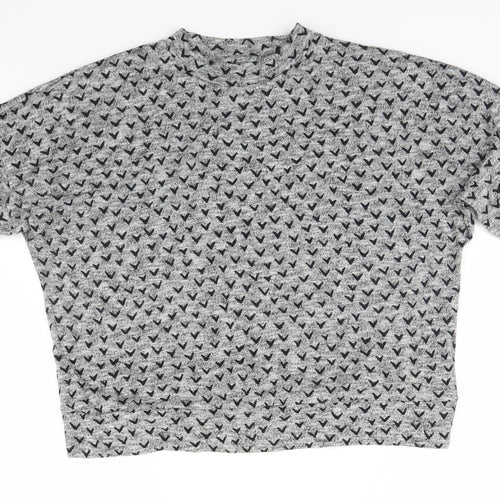 NEXT Womens Grey Geometric  Pullover Jumper Size 12