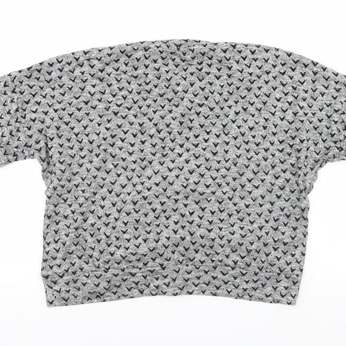 NEXT Womens Grey Geometric  Pullover Jumper Size 12