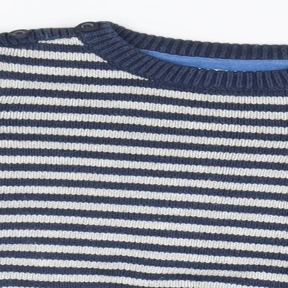 F&F Baby Blue Striped  Pullover Jumper Size 12-18 Months