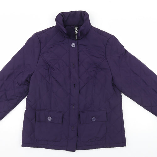 DASH Womens Blue   Full Zip Jumper Size 12
