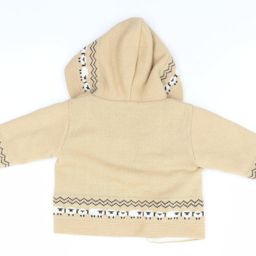 Angel Kids Baby Brown   Cardigan Jumper Size 3-6 Months