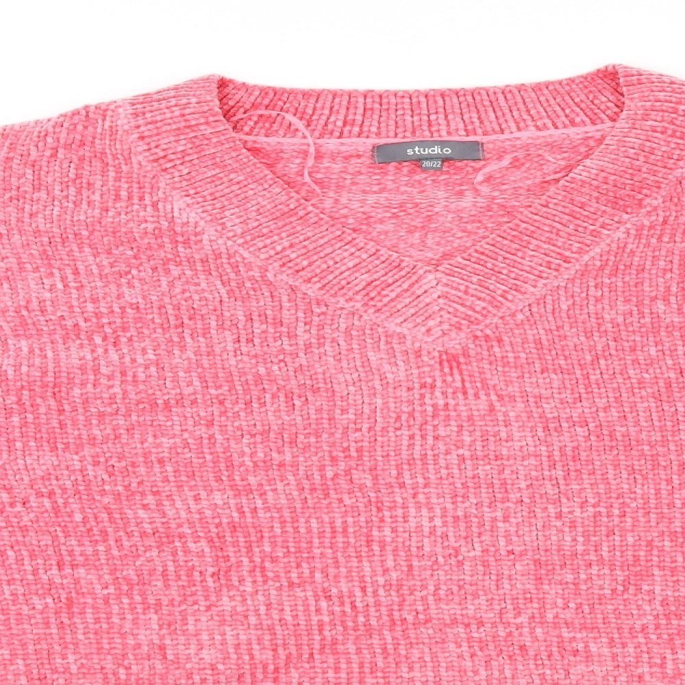 Studio Womens Pink   Pullover Jumper Size 20