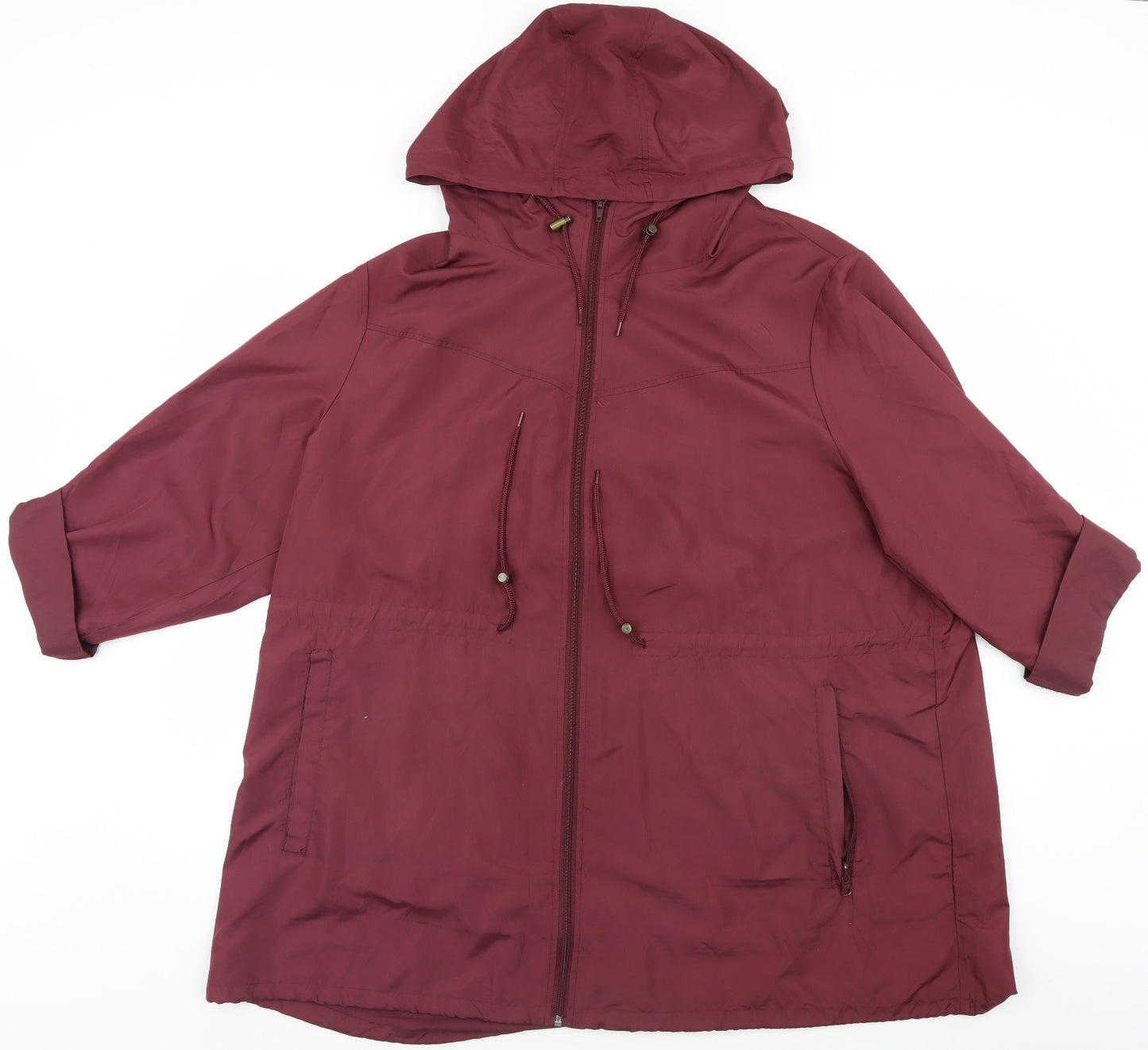 Yours Womens Pink   Rain Coat Coat Size 22