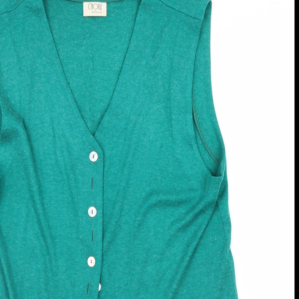 Choies Womens Green   Cardigan Jumper Size S