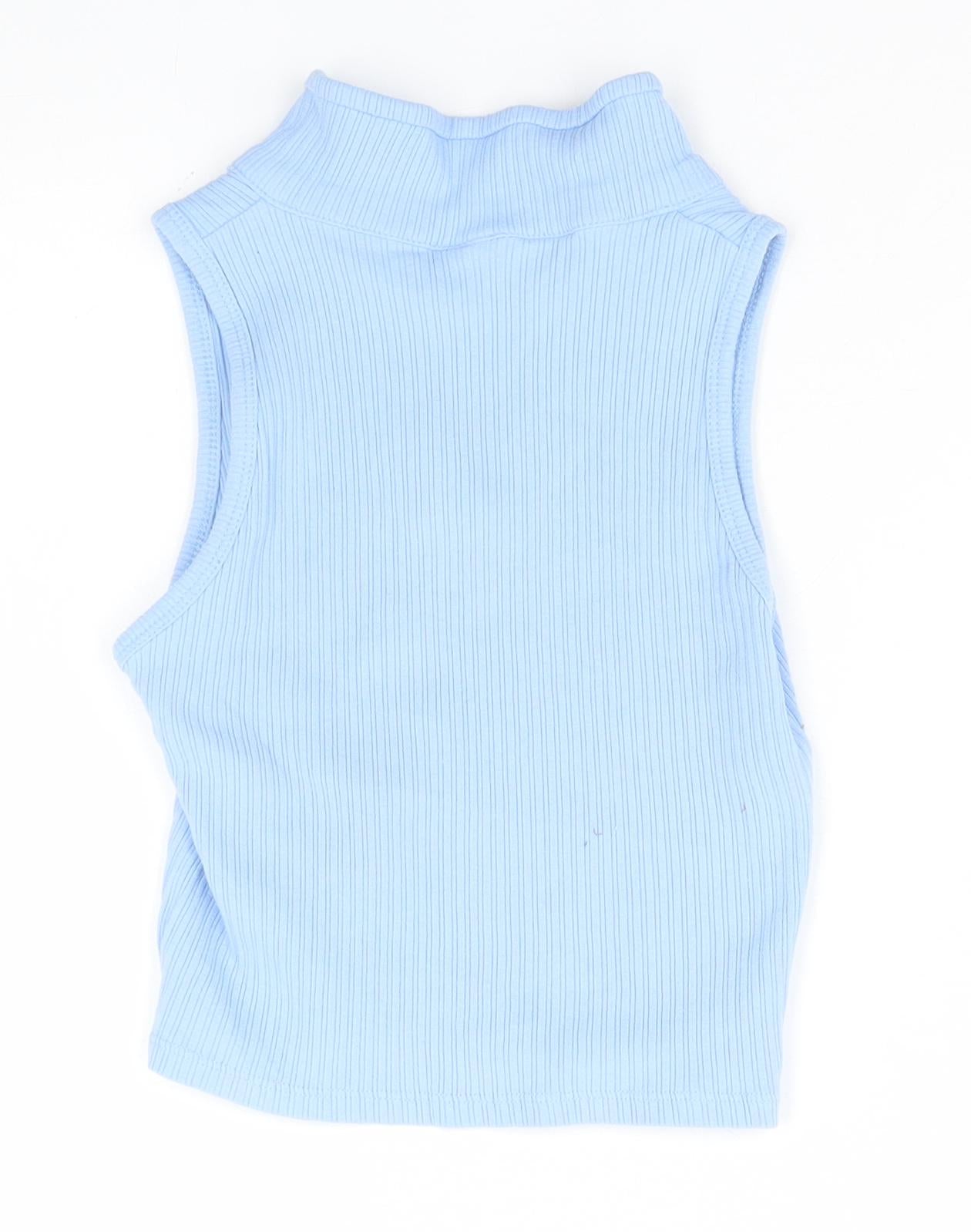 Zara Womens Blue   Basic T-Shirt Size 10