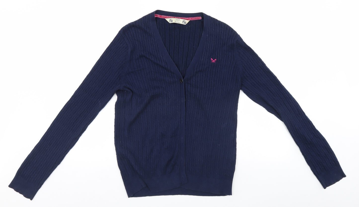 Crew Clothing Womens Blue   Cardigan Jumper Size 14