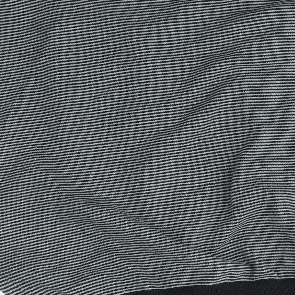 Primark Mens Grey Striped  Cardigan Jumper Size M