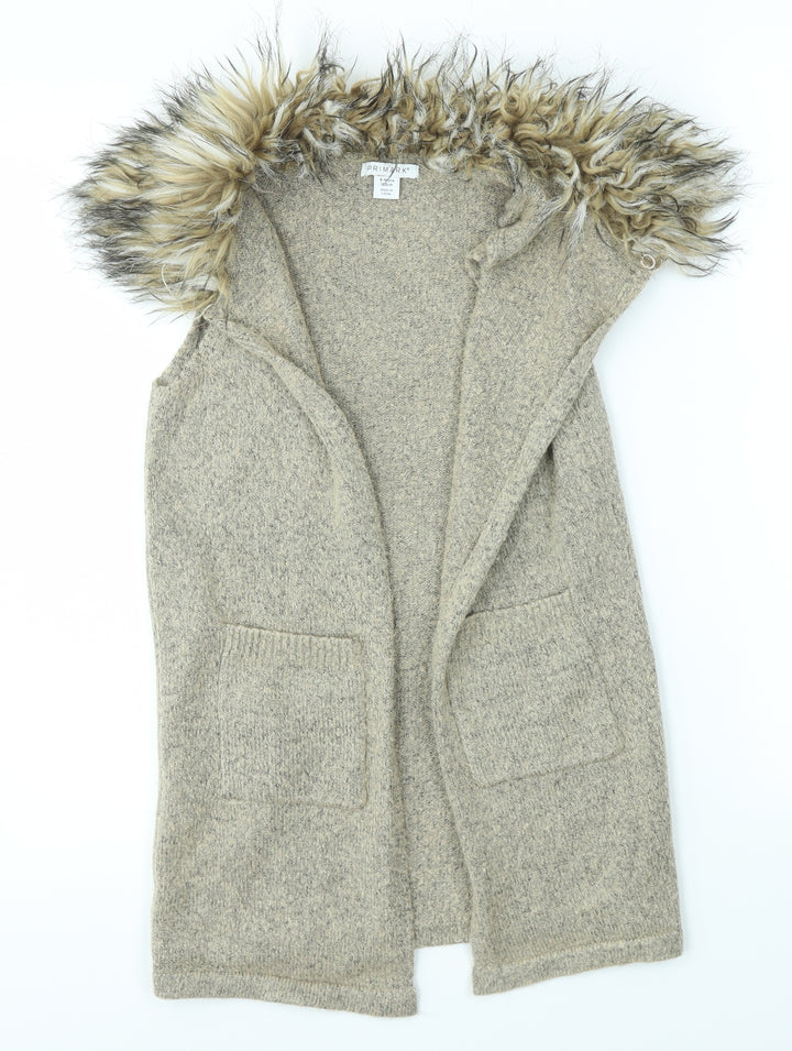 Primark Girls Brown   Cardigan Jumper Size 9-10 Years
