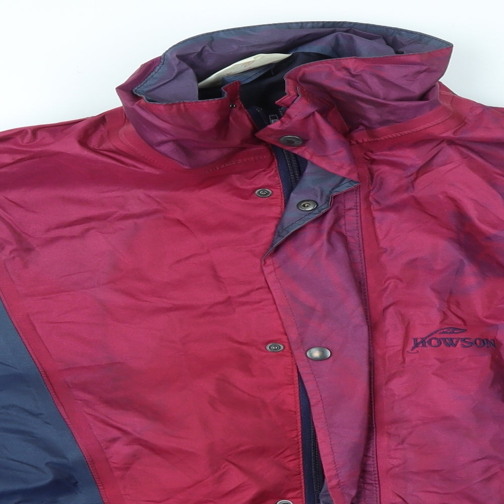 HOWSON Mens Multicoloured   Rain Coat Coat Size L