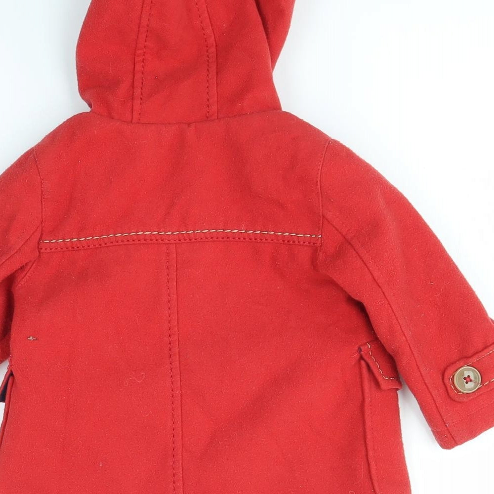 NEXT Baby Red   Overcoat Coat Size 9-12 Months