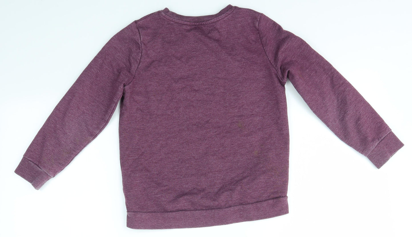 F&F Girls Purple   Pullover Jumper Size 8-9 Years