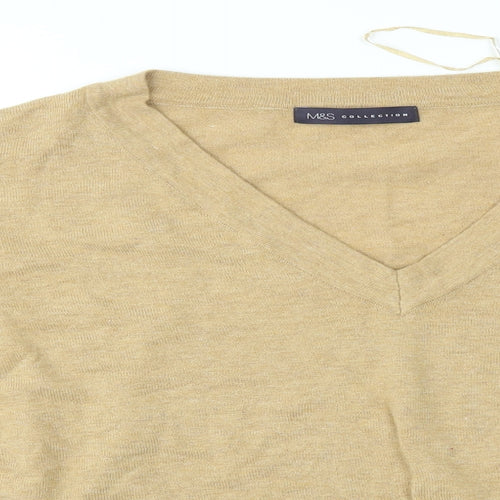 M&S Womens Brown   Pullover Jumper Size 10
