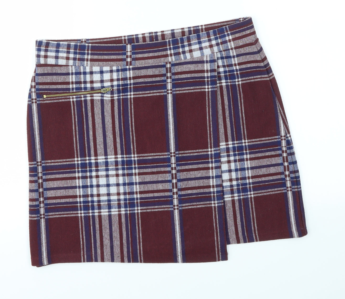 TU Womens Multicoloured Check  Mini Skirt Size 12