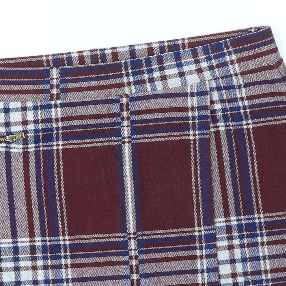 TU Womens Multicoloured Check  Mini Skirt Size 12
