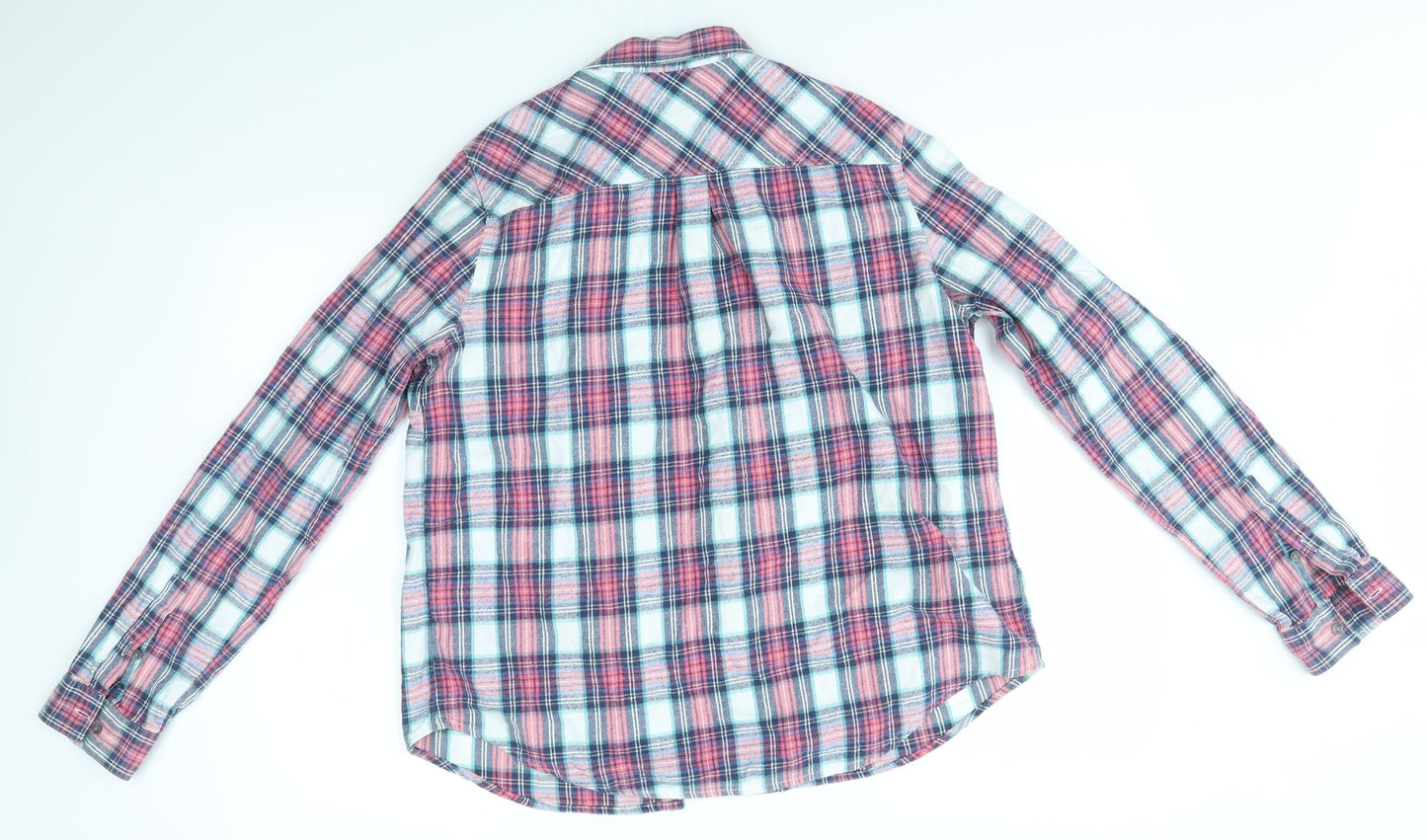 Superdry Womens Multicoloured Check  Basic Button-Up Size L