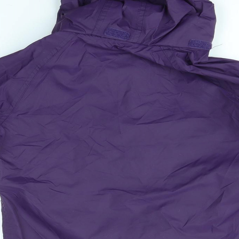 Mountain Warehouse Girls Purple   Rain Coat Coat Size 7-8 Years