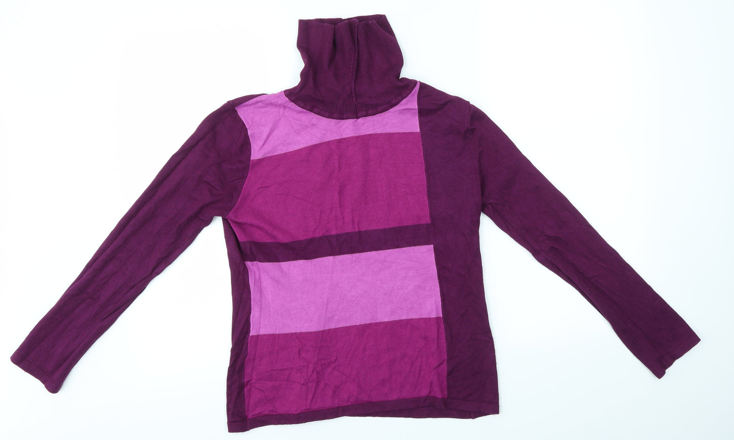 ALEXARA Womens Purple   Pullover Jumper Size S