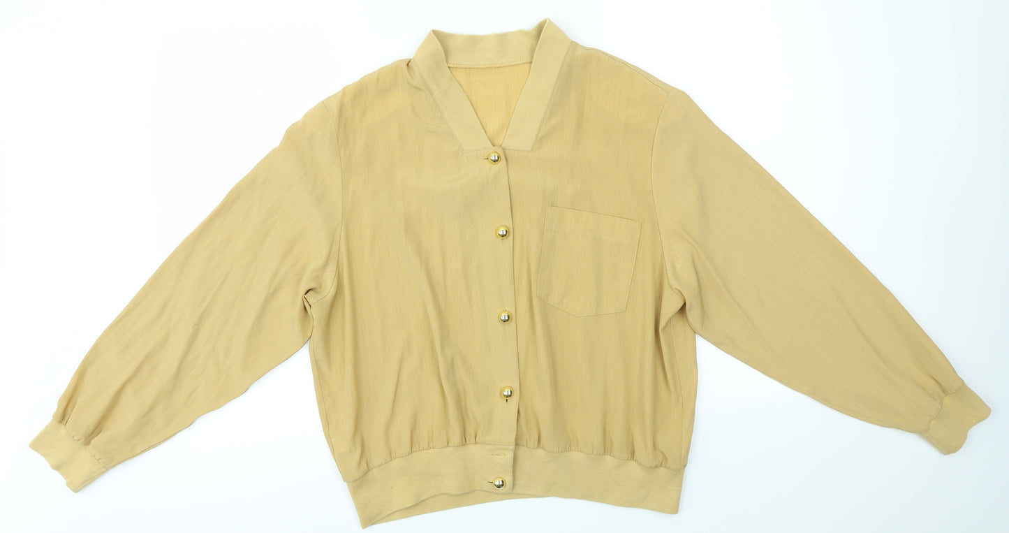 M&S Womens Brown   Cardigan Jumper Size 16