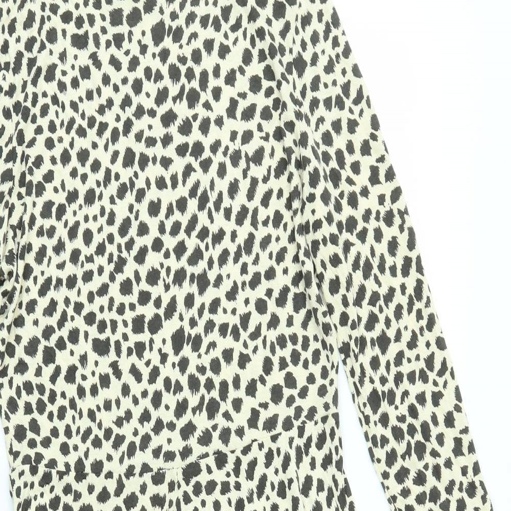 Mango Womens Multicoloured Animal Print  A-Line  Size M