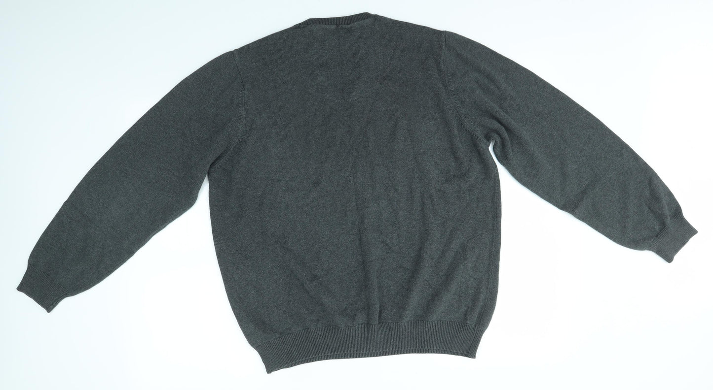 M&S Mens Grey   Pullover Jumper Size L