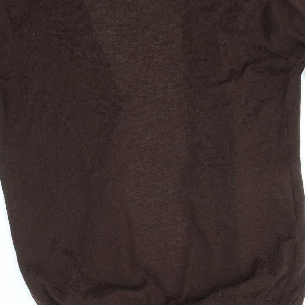 F&F Womens Brown   Cardigan Jumper Size 14