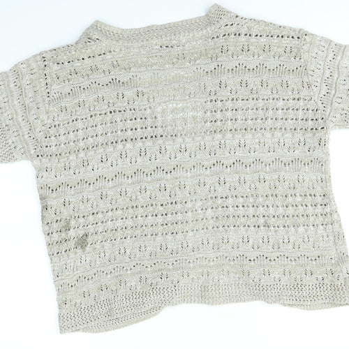 PURE & NATURAL Womens Brown   Cardigan Jumper Size XL