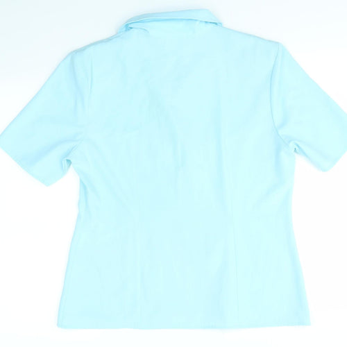 Rebecca Sheldon Womens Blue   Basic Blouse Size 14