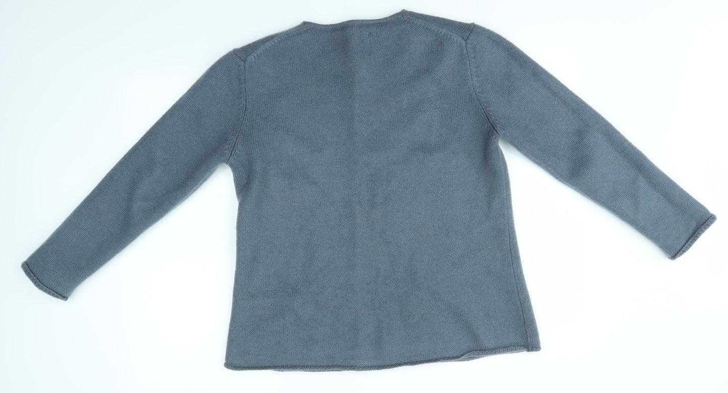 Uth Womens Blue   Pullover Jumper Size M