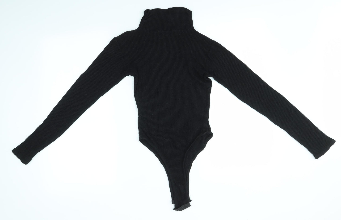 PRETTYLITTLETHING Womens Black   Bodysuit One-Piece Size 8